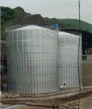 霍林郭勒粮食钢板仓的安装全过程不用热焊接