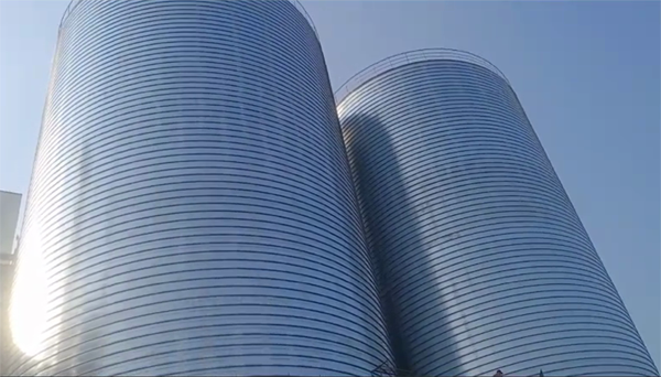 霍林郭勒2座混凝土高架卷板仓